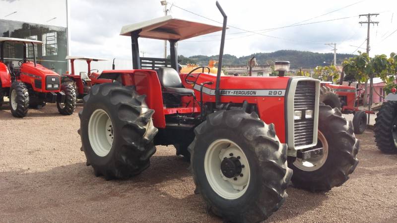 TRATOR MASSEY FERGUSON 290 - ANO 2002, 4X4, 03 ALAVANCAS, REVISADO, 03 MESES DE GARANTIA, "VENDIDO"