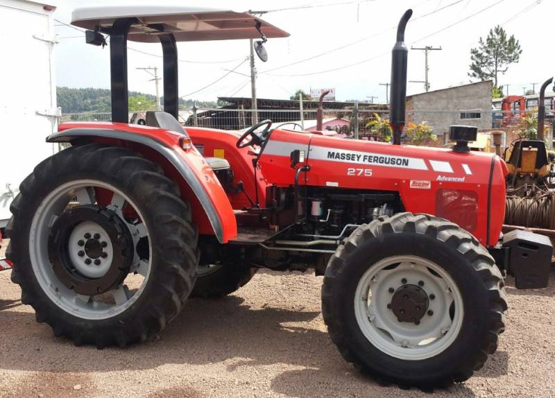 TRATOR MASSEY FERGUSON 275 - ADVANCED 4X4 - ANO 2009, PNEUS TRASEIROS NOVOS, 03 MESES DE GARANTIA, "VENDIDO" 