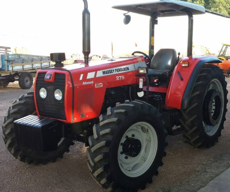 TRATOR MASSEY FERGUSON 275 - ADVANCED 4X4 - ANO 2009, PNEUS TRASEIROS NOVOS, 03 MESES DE GARANTIA, "VENDIDO" 