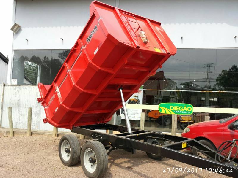 CARROÇÃO/CARRETA TANDEM BASCULANTE METÁLICO 5 TON - SÃO JOSÉ - ARO 16 - VENDIDO 