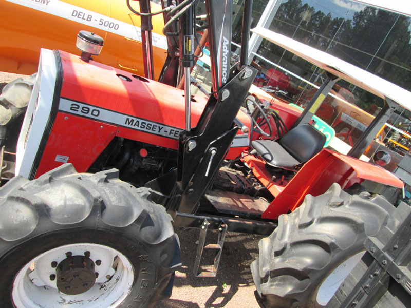 TRATOR MASSEY FERGUSON 290, ANO 2002, 4X4, TURBO, 3 ALAVANCAS, C/KIT GARFO,PLAINA E CONCHA - 