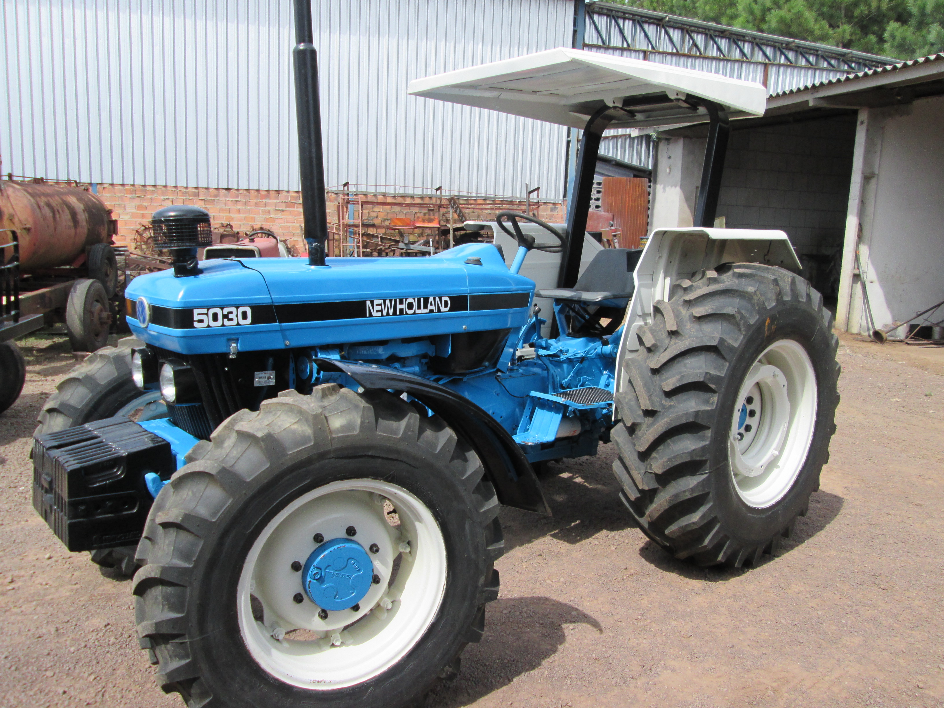 TRATOR NEW HOLLAND 5030, 4X4, ANO 1996, COMANDO HIDRÁULICO, REVISADO, 03 MESES DE GARANTIA, "VENDIDO" 